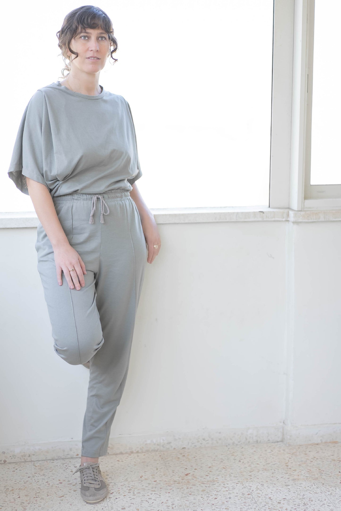 Light gray cotton pants